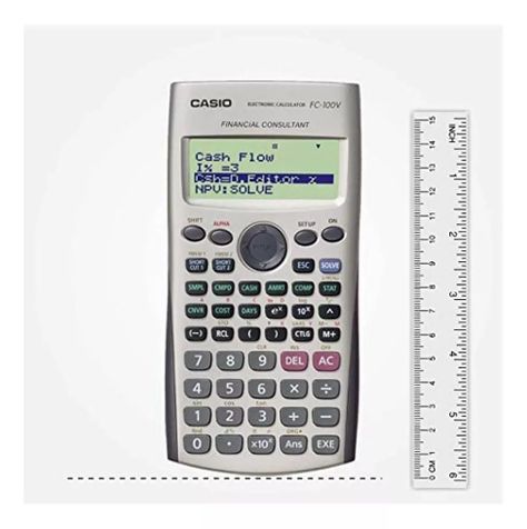 Calculadora Financiera Casio Fc-200v Color Plateado-4