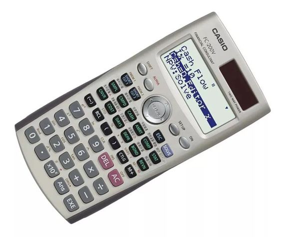 Calculadora Financiera Casio Fc-200v Color Plateado-5