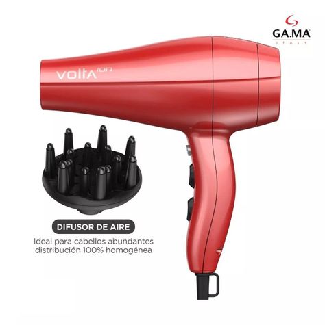 Secador De Pelo Gama Italy Ac - Volta Ion 2300w Rojo-4