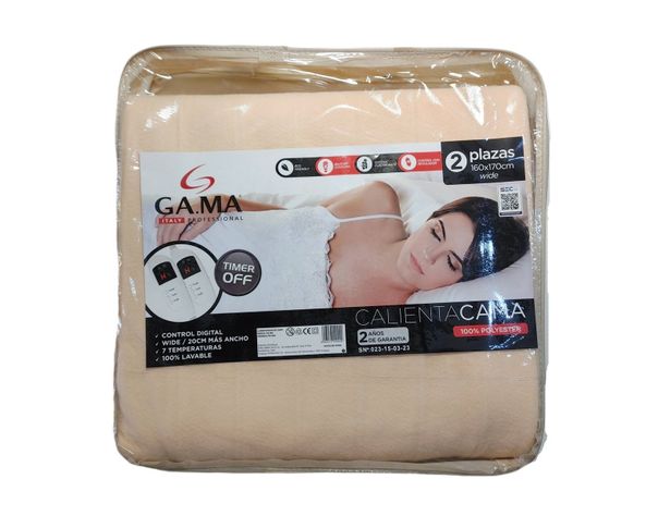Calienta Cama Ga.ma 2 Plazas Digital Timer 7 Temperaturas-2