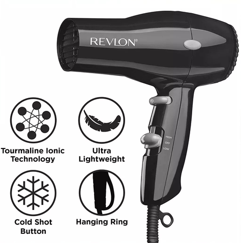 Secador De Pelo Compacto Ionico Revlon 1875w Ultra Ligero-1