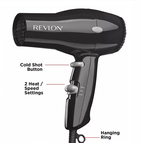 Secador De Pelo Compacto Ionico Revlon 1875w Ultra Ligero-2
