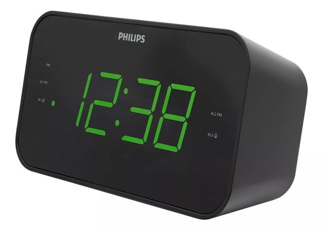 Radio Reloj Despertador Philips Tar3306 Negro Serie 3000-2