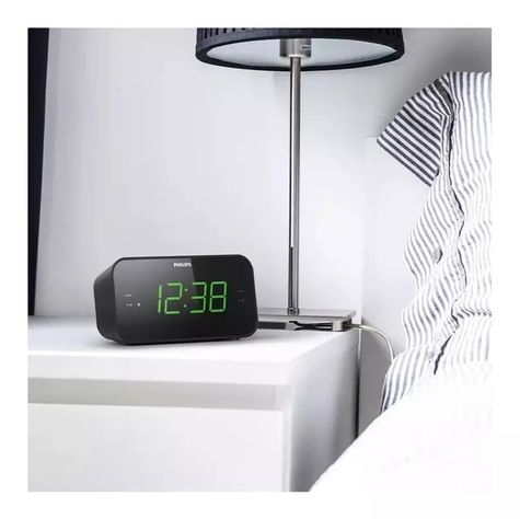 Radio Reloj Despertador Philips Tar3306 Negro Serie 3000-3