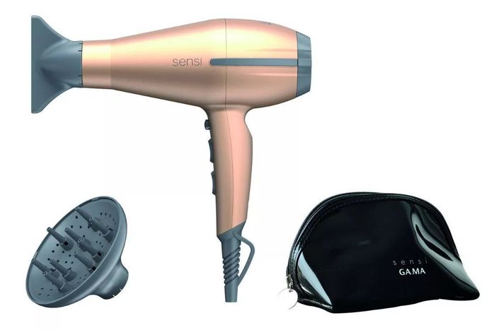 Secador De Cabello Gama Tempo 5d Sensi Gold 2200w + Bolso-0