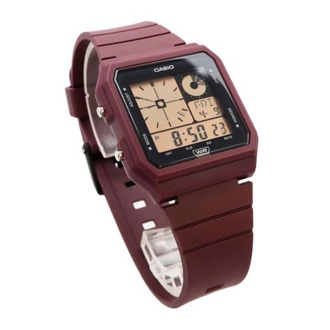 Reloj Digital Casio Lf-20w-5adf Correa Resina Color Vino-1
