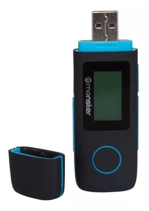 Reproductor Mp3 16gb Radio Fm Monster C/grabador De Voz Azul-0