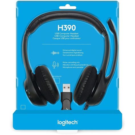 Audifonos Usb Con Supresion De Ruido Logitech H390-1