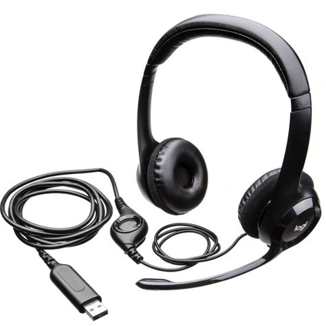 Audifonos Usb Con Supresion De Ruido Logitech H390-2