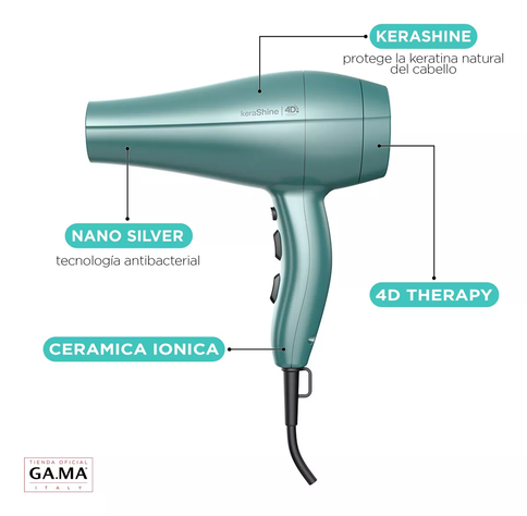 Secador De Pelo Gama Kerashine Diva 4d-2