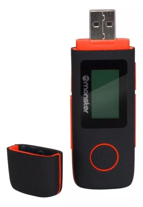 Reproductor Mp3 16gb Radio Fm Monster C/grabador De Voz Rojo-0