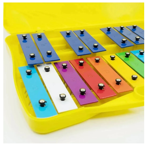 Metalófono Para Niños 25 Notas De Placas Metalicas Hendrix-2