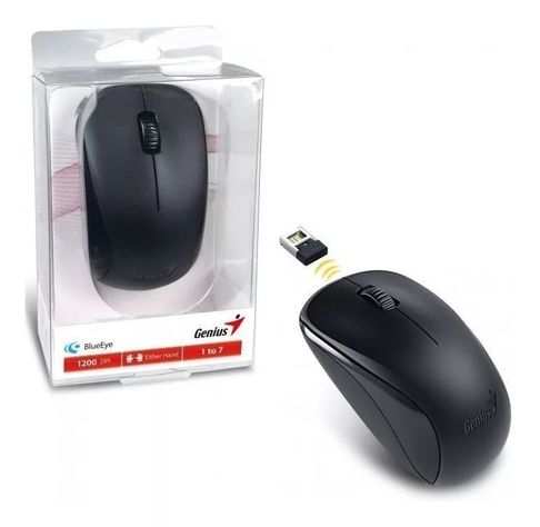 Mouse Genius NX-7000, 3 Botones, 1.200 DPI, inalámbrico 2.4GHz, Negro-3