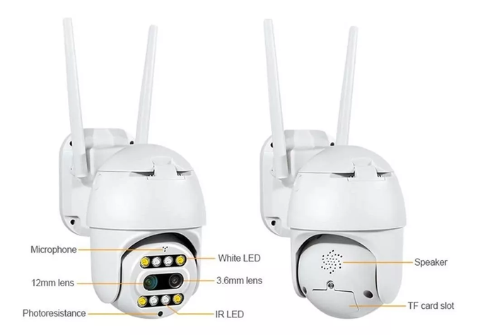 Cámara De Seguridad Exterior Fhd 4mp Doble Lente Zoom 10x-3