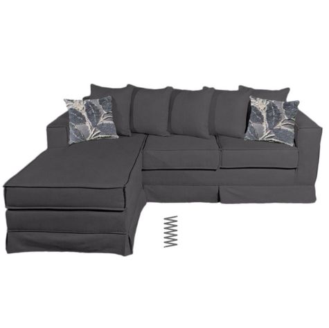 Sofa seccional inter Provenza grafito resortes-0