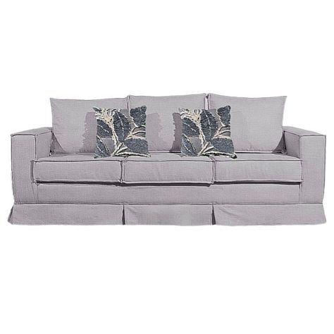Sofa pompeya gris con resortes-0