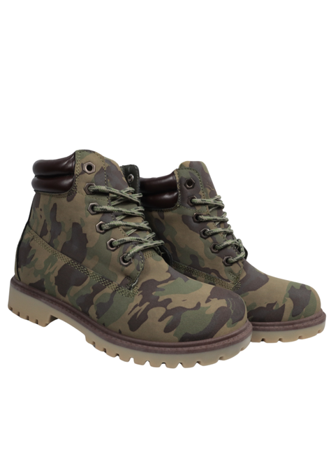 BOTINES CASUALES PARA MUJER CAMUFLAJE-4