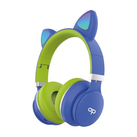 Audifono Bluetooth Cat Headband Con Luz Led Blue-0