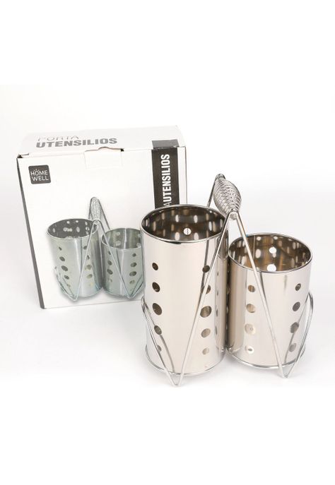 Porta Cubiertos Metálico 24cm-0
