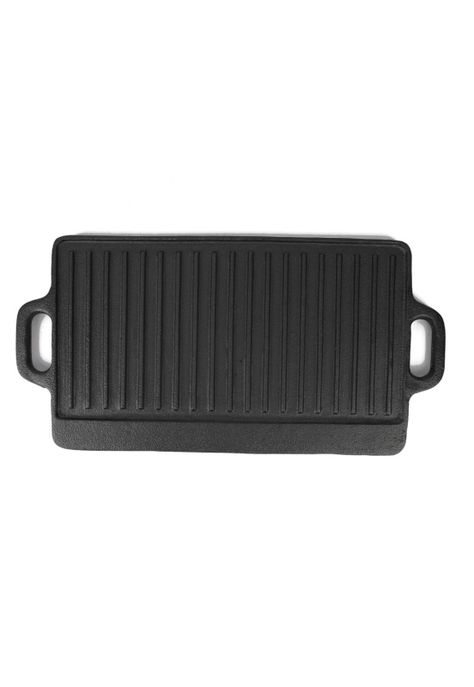 Plancha de Hierro Grill Antiadherente 45x23cm-1