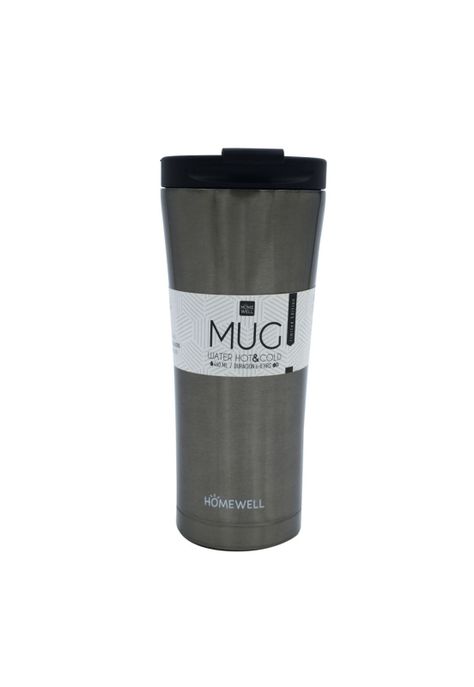 Mug Plateado Acero Inoxidable 500ml-0