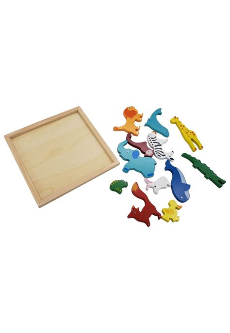 Puzzle Relieve Animales Salvajes 17*17cm-2