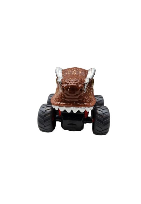Auto Monster Truck Dinosaurio Fricción Café -1