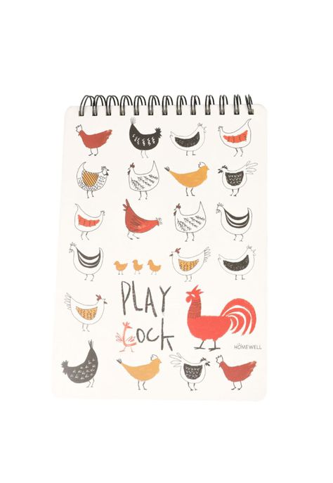 Libreta Diseño Gallo Gallina 18.4x25cm (80 Hojas)-0