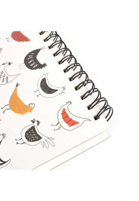 Libreta Diseño Gallo Gallina 18.4x25cm (80 Hojas)-1