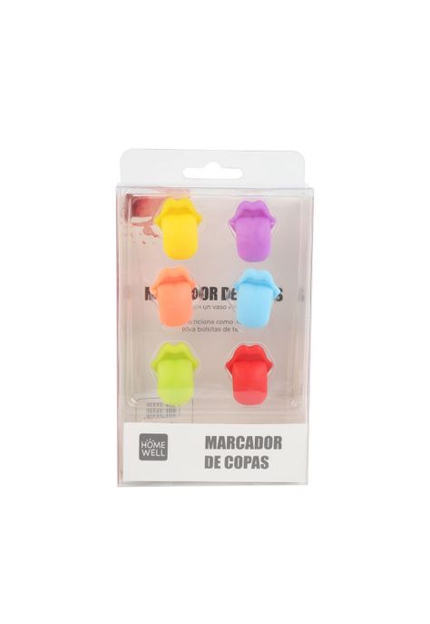 Set Marcadores de Copas Multicolor (6u)-0