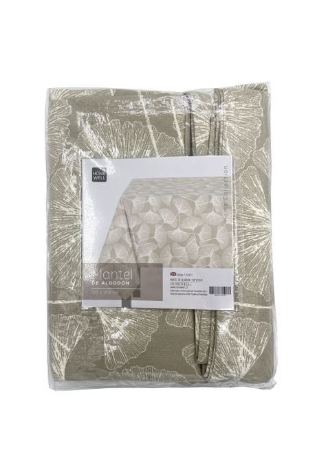 Mantel de Algodón 150x210cm Beige-1