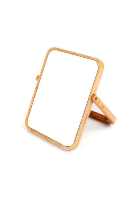 Espejo rectangular marco bambú 23*18cm-1