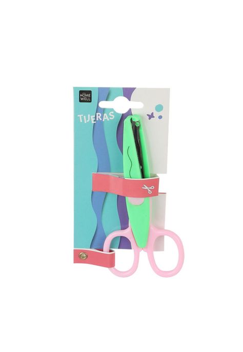 Tijera Corte Ondulado Verde 13.4cm-0