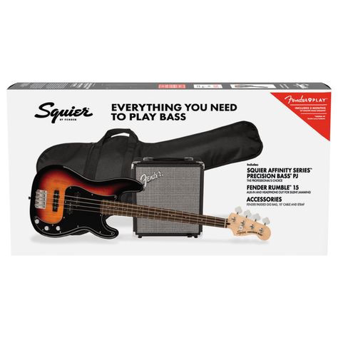 Pack Bajo Eléctrico Precision Bass Affinity 3-Color Sunburst - Squier-3