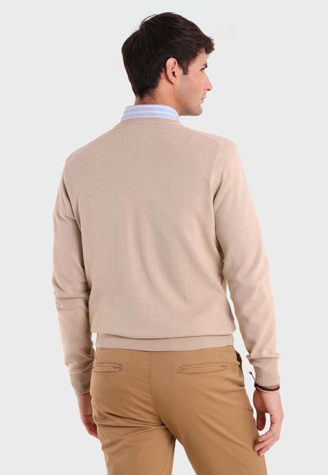 Sweater Cuello V Arrow SW2699BE-1