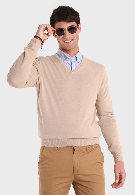 Sweater Cuello V Arrow SW2699BE-0