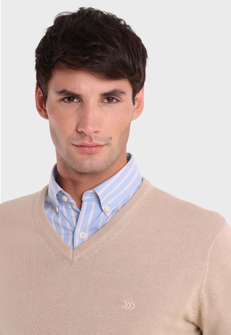 Sweater Cuello V Arrow SW2699BE-2
