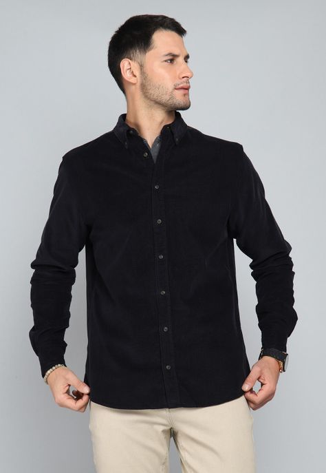 Camisa Cotelé Manga Larga Arrow CM31007NE-0