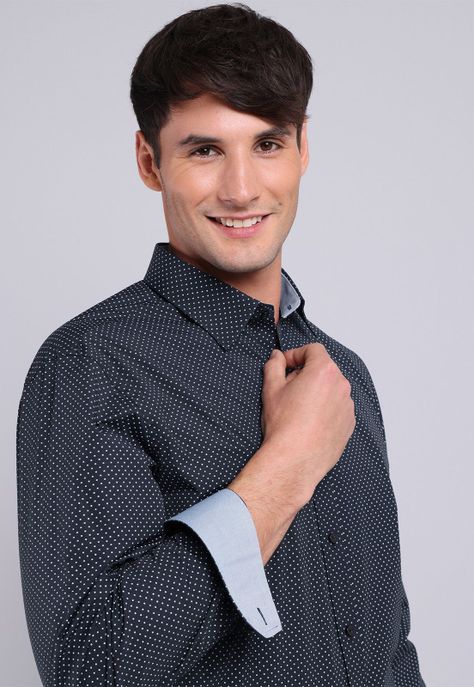 Camisa Formal Spandex Print Arrow ARM8030NB-3