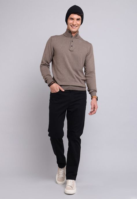 Sweater Zipper button Arrow SW2710WCA-3
