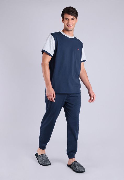 Pijama Largo Cuello Redondo Arrow P1I2411AZ-0