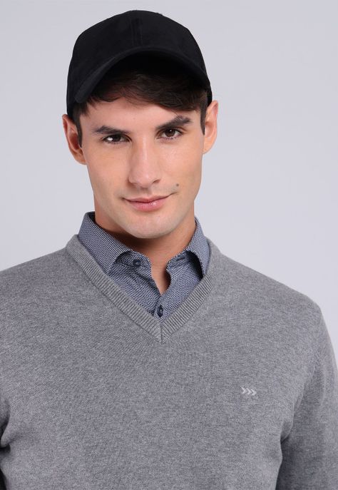 Sweater Cuello V Arrow SW2701WGR-2