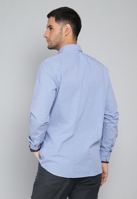 Camisa Cuadros Manga Larga Arrow CM31045AZ-1