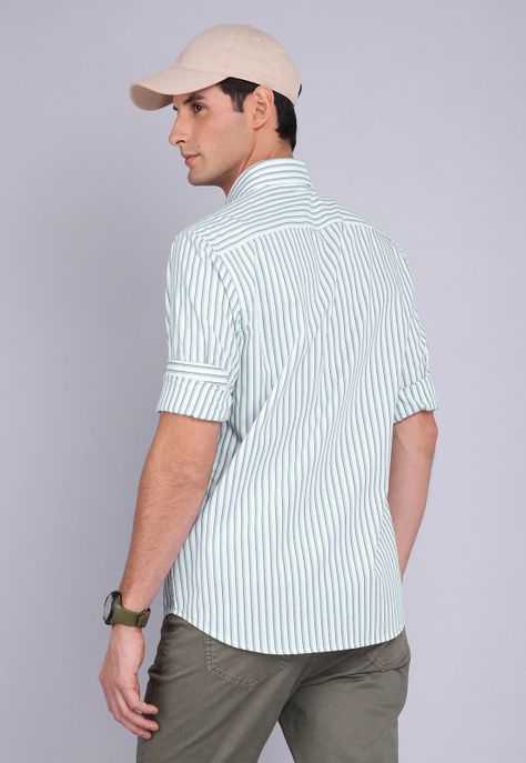 Camisa Oxford Rayas Manga Larga Arrow CM3014SVE-3