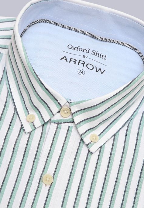 Camisa Oxford Rayas Manga Larga Arrow CM3014SVE-5