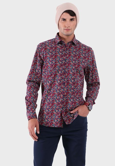Camisa Spandex Floreada Arrow-0