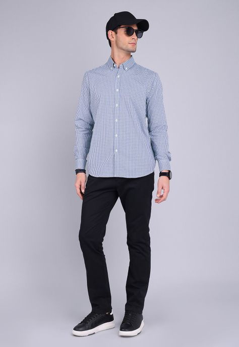 Camisa Oxford Rayas Manga Larga Arrow CM3012SAZ-2