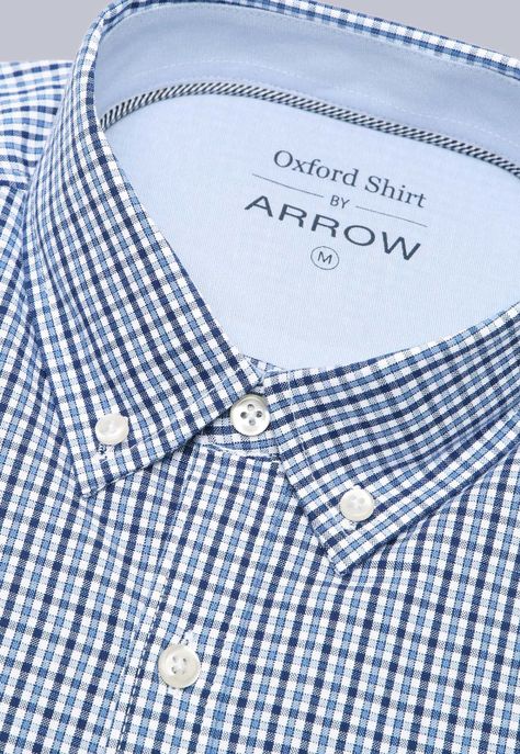 Camisa Oxford Rayas Manga Larga Arrow CM3012SAZ-5