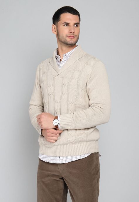 Sweater Cuello Smoking Arrow SW31045BE-0