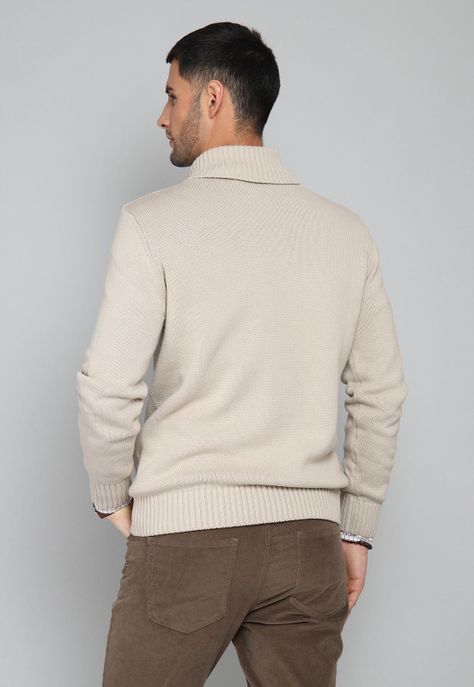 Sweater Cuello Smoking Arrow SW31045BE-1